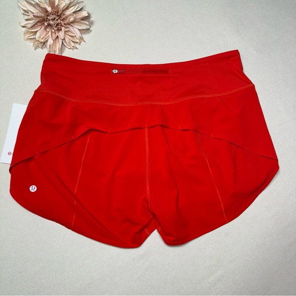 Lululemon Speed Up High Rise Athletic Shorts Hot Heat 14 NWT - Picture 6 of 7
